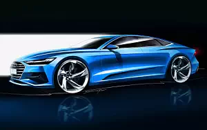 Audi A7 Sportback car sketch    HD 