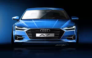 Audi A7 Sportback car sketch    HD 