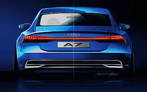 Audi A7 Sportback car sketch    HD 