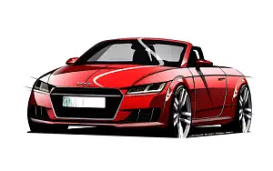 Audi TT Roadster car sketch    HD 