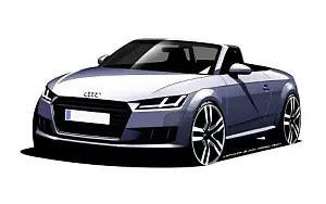 Audi TT Roadster car sketch    HD 