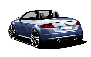 Audi TT Roadster car sketch    HD 