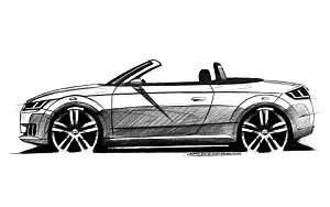 Audi TT Roadster car sketch    HD 