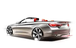 BMW 4-series Convertible car sketch    HD 