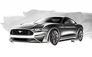 Ford Mustang GT car sketch    HD 