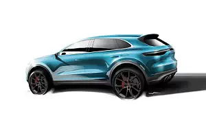 Porsche Cayenne car sketch    HD 