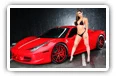 Девушки и автомобили Ferrari