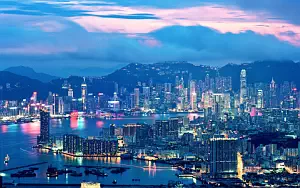 Город Гонконг широкие обои и HD обои