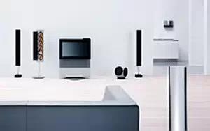 Bang & Olufsen BeoLink main room with BeoVision Avant and BeoSound 9000 and BeoLab 8000 and BeoLab 2 and BeoLab 2000    HD 
