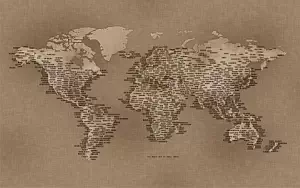 Карта Земли широкие обои и HD обои