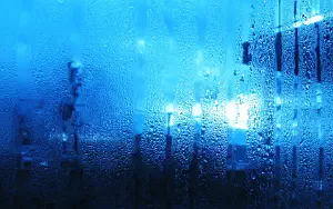 Вода, капли дождя широкие обои и HD обои